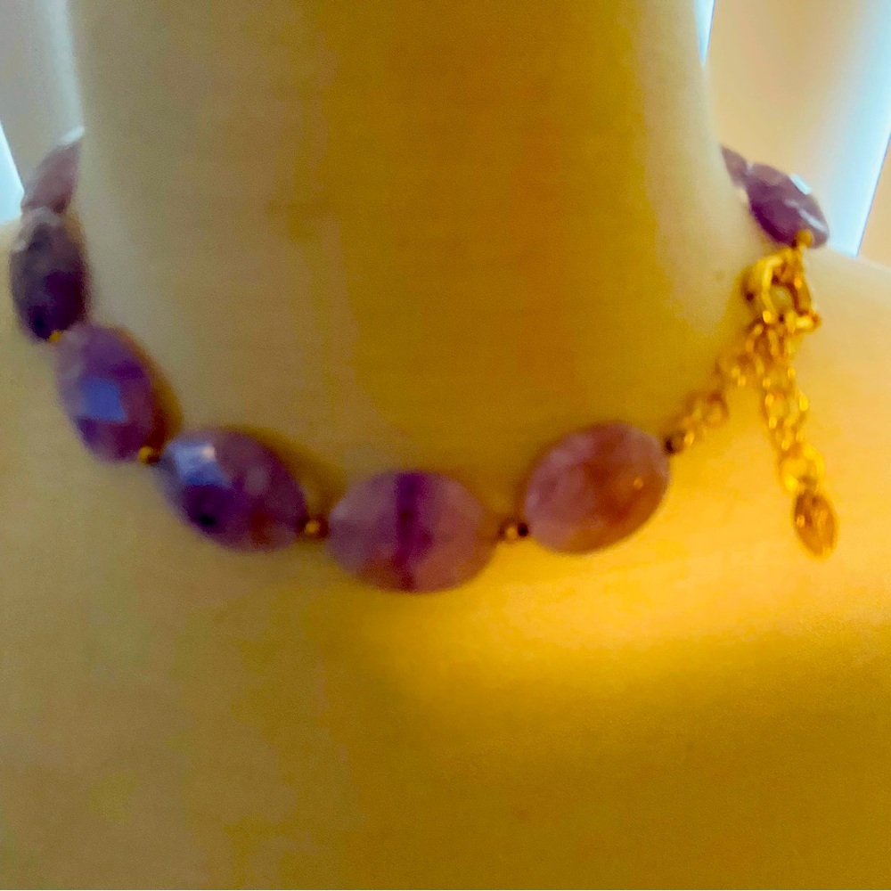 Amethyst stauer necklace